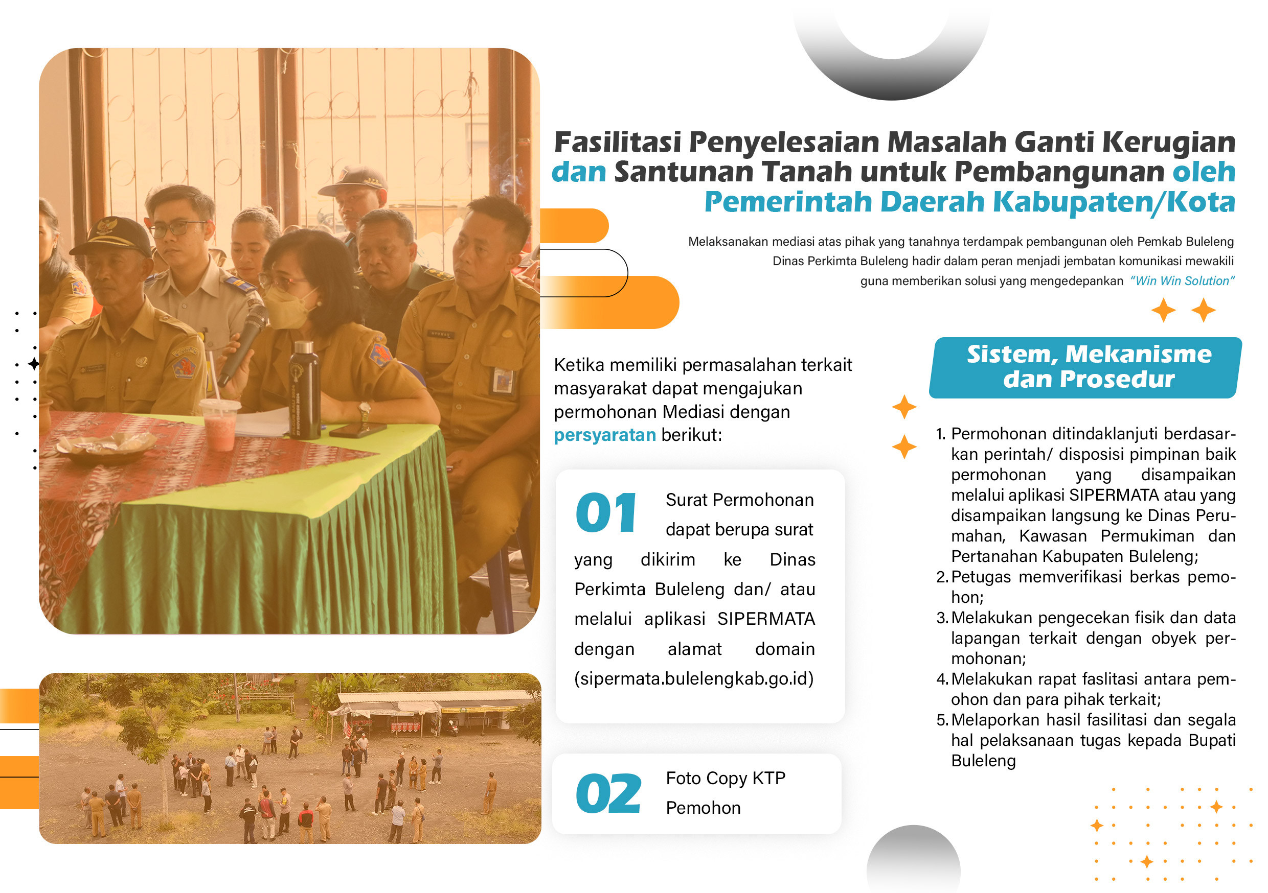 Fasilitasi Penyelesaian Masalah Ganti Rugi Kerugian dan Santunan Tanah untuk Pembangunan oleh Pemerintah Daerah Kabupaten/Kota